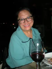 Mom at an Italian restaurant