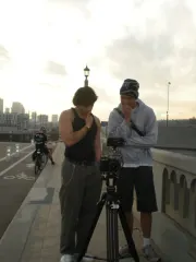 Me and Zay on the Dogtown bridge